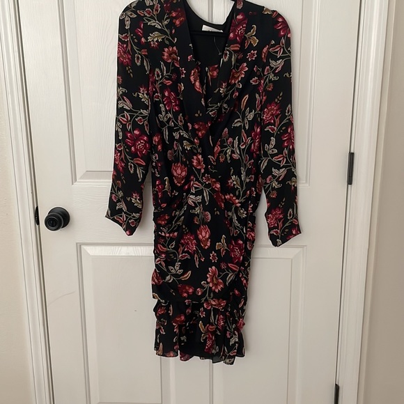 A.L.C $595 Floral Ruched Dress - Picture 6 of 13
